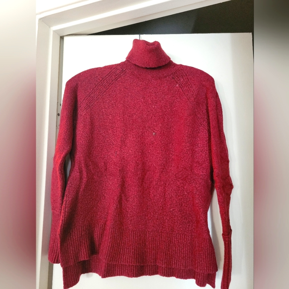 Turtleneck maroon sweater